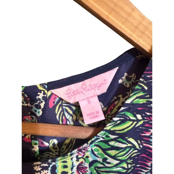 Lilly Pulitzer Womens Silk Sleeveless Top Size S Floral Pattern - Picture 2 of 5
